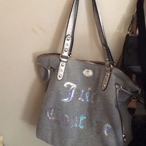 Authentic juicy purse gray in great shape.