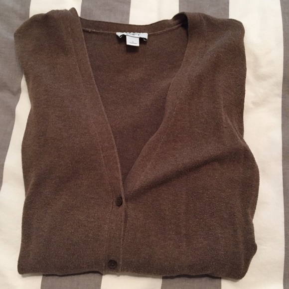 Long sleeve brown cardigan