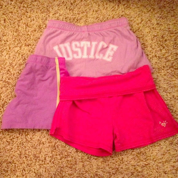 3 justice shorts bundle!