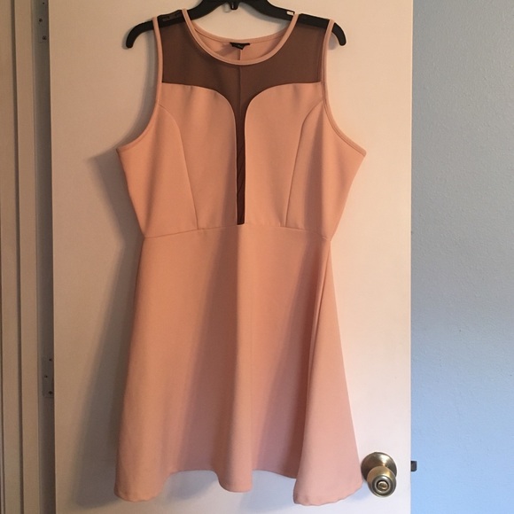 Rue 21 Pink and Mesh Dress