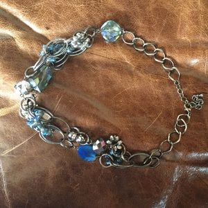 Blue layered necklace