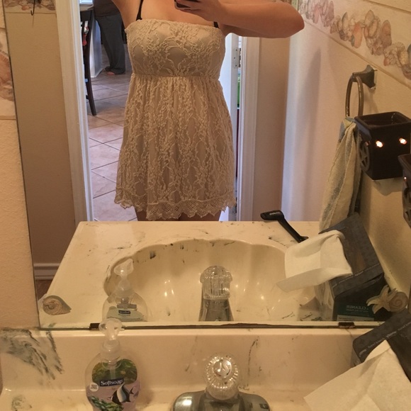 Rue 21 lace strapless dress