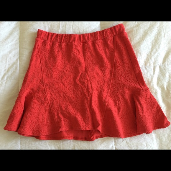 Orange SKIRT like new Large