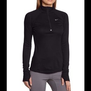 Nike dri fit half zip black