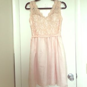 BHLDN Lace Blush Dress 💗 Sz 4
