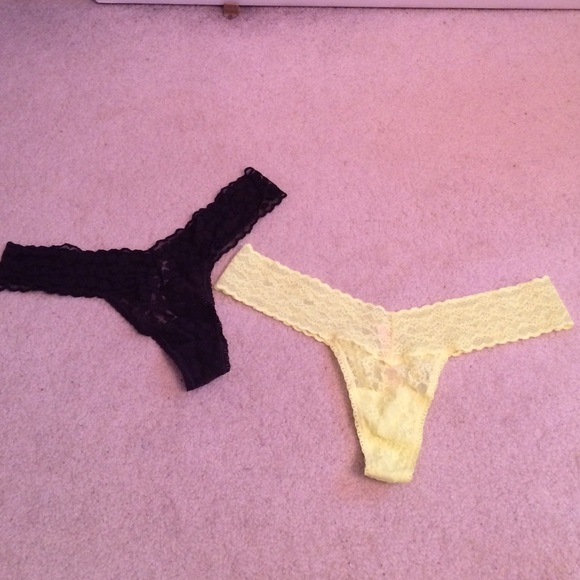 🚫Black Pair SOLD🚫 Victoria's Secret Lace Thongs