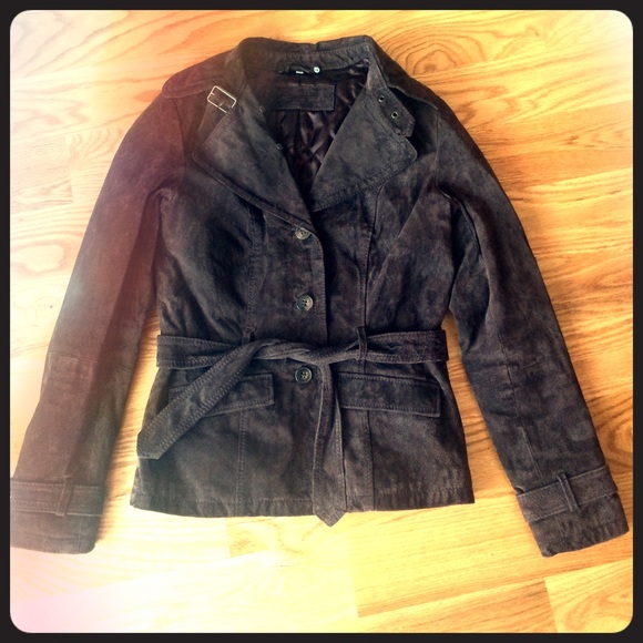 Chocolate Suede Boho leather jacket - Picture 1 of 3