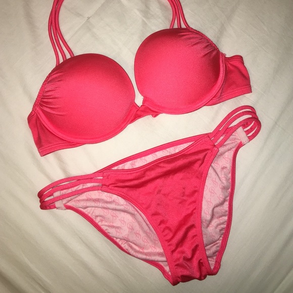 Bright Coral Victoria's Secret Bombshell Bikini