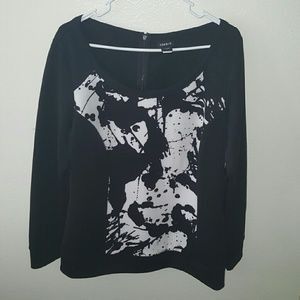 Torrid Black Long Sleeve Scuba Sweatshirt