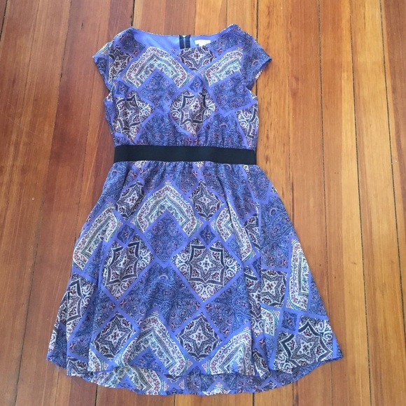 Purple and pinkish dress