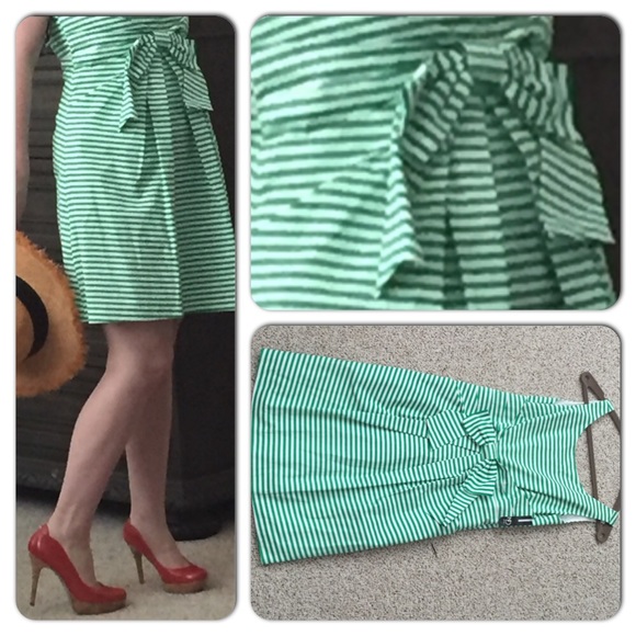 New Direction White & Kelly Green Dress - Picture 3 of 4