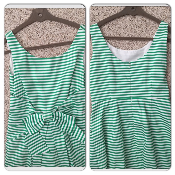 New Direction White & Kelly Green Dress - Picture 4 of 4