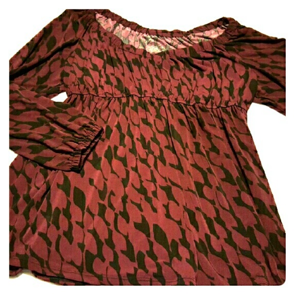 Flash Sale! Liz Lange Printed Baby Doll Style Top