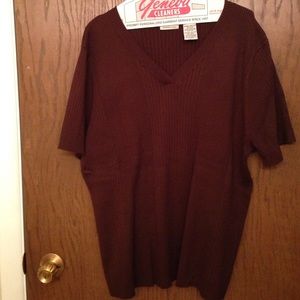 Brown light Fall sweater shirt 22w / 24w. Soft