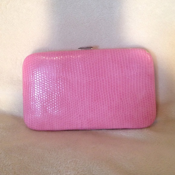 Pink clasp wallet