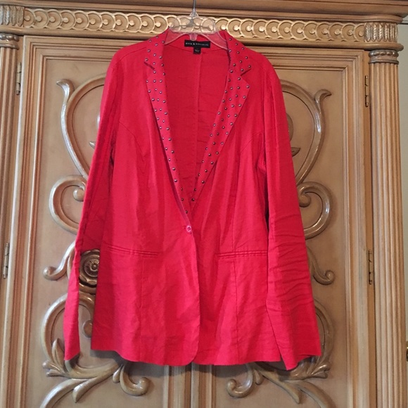 Rock & Republic Red blazer size 12