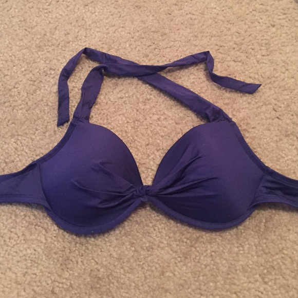 Navy bikini top