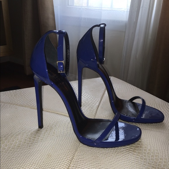 Yves Saint Laurent Cobalt Jane Sandals