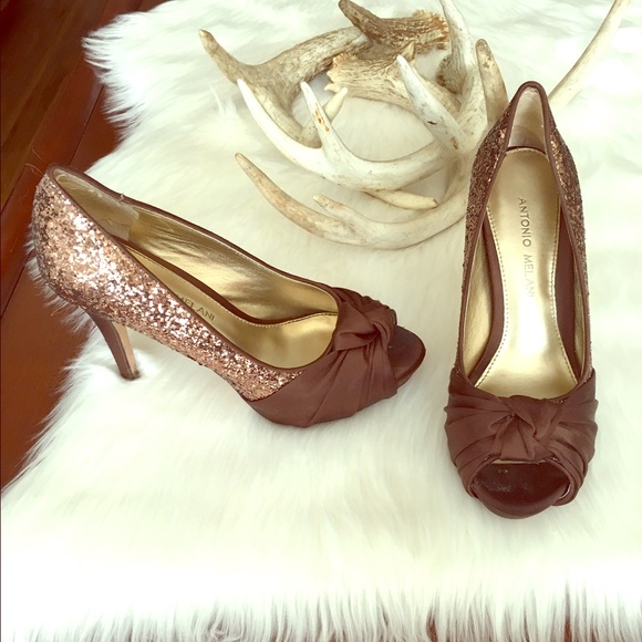 Sparkly heels worn once for a wedding