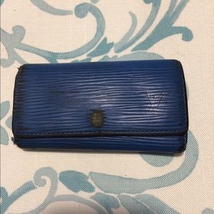 !Today Only! LV Blue Epi Keyholder