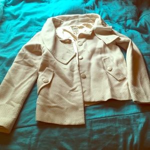 Cream coat great for spring and fall seasons!