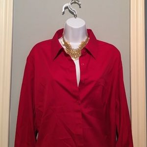 Jones New York red Blouse