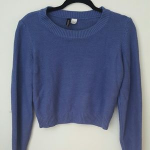 Blue knit sweater