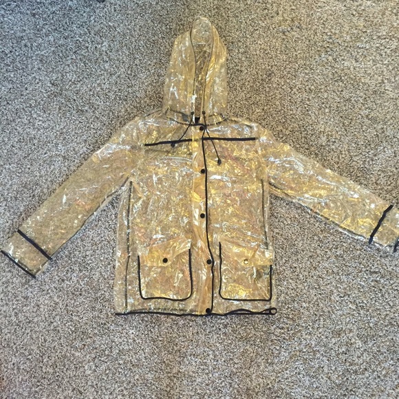 topshop sequin raincoat