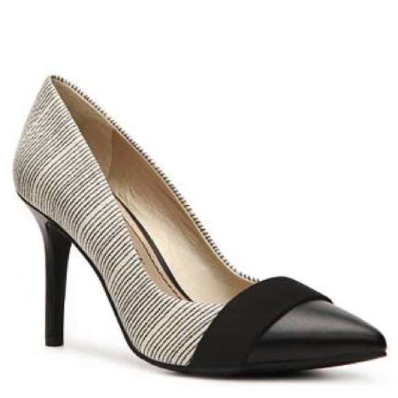 Audrey Brooke Shoes - REDUCED! The Abbie Leather Striped Pump!