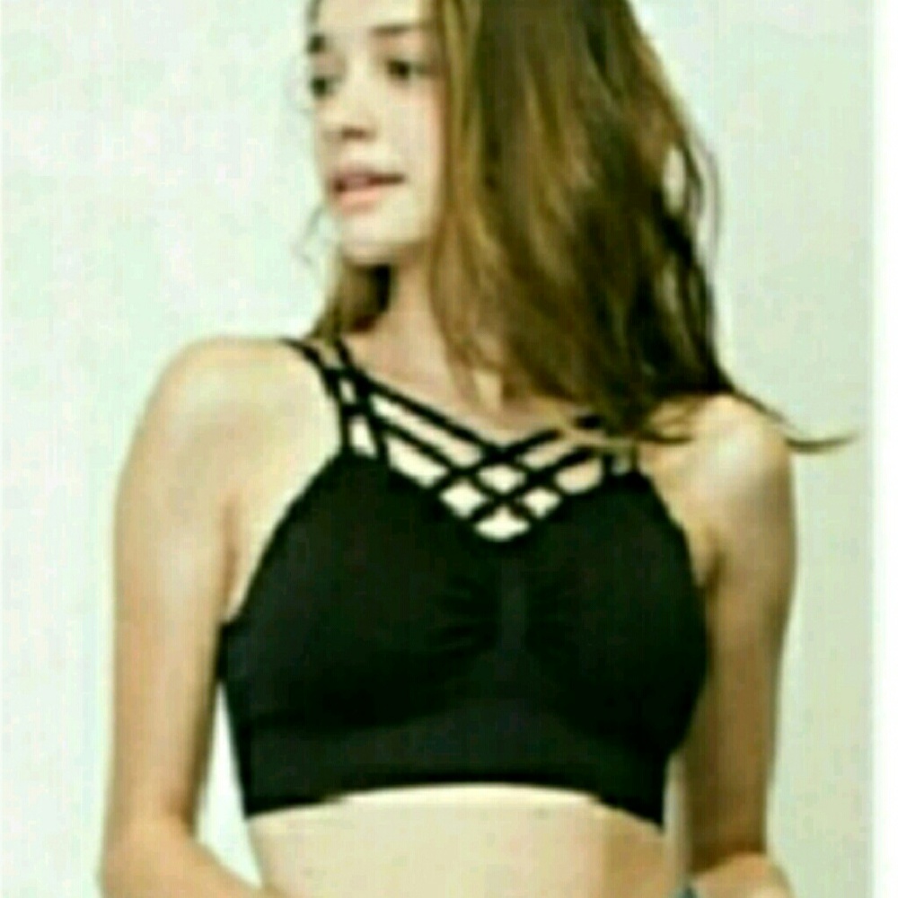 Black Caged Bralette - Picture 4 of 4