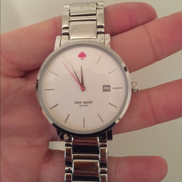 Kate Spade silver gramercy watch
