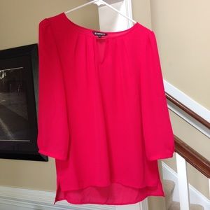 Dressy Express blouse pink coral color