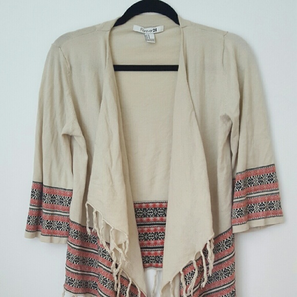 Long knit bohemian sweater