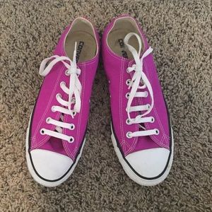 Unisex Pink Converse Shoes.