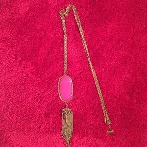 Hot pink Kendra Scott necklace