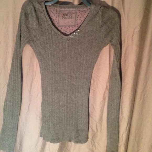 Grey sweater shirt