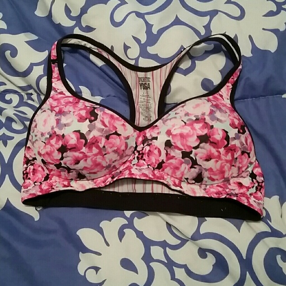 VS padded floral sports bra