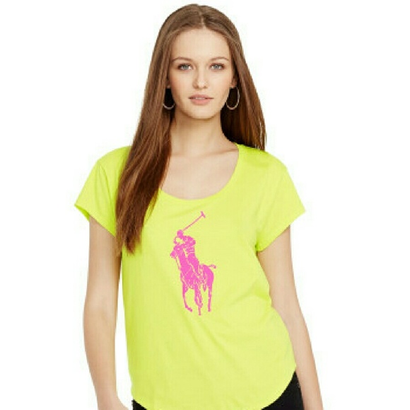 RALPH LAUREN PINK PONY EDITION NEON TEE