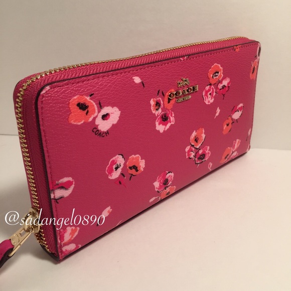 ‼️FINAL SALE‼️COACH WILDFLOWER ZIP WALLET❥❥ - Picture 2 of 4