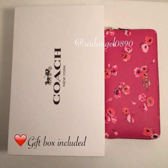 ‼️FINAL SALE‼️COACH WILDFLOWER ZIP WALLET❥❥ - Picture 4 of 4
