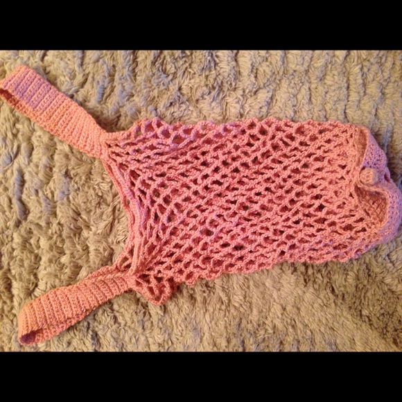 Cute crocheted bag. Rolls ina ball. Travel? Beach - Picture 1 of 4