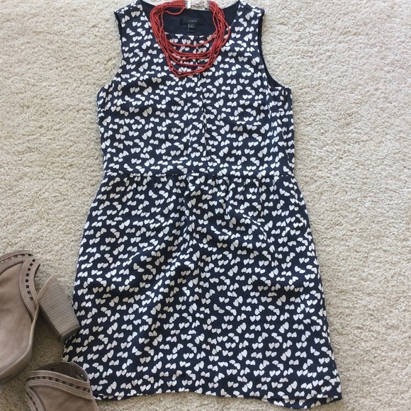 J. Crew Dresses & Skirts - J. Crew Tossed Hearts Dress