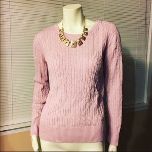 Size L Carole Little Pink Sweater