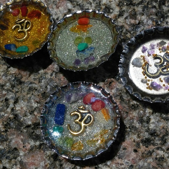 Chakra and om symbol magnets