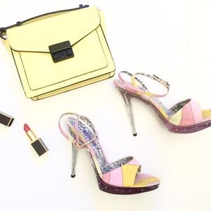 Emilio Pucci Multi Color Stiletto Heels