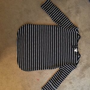 black and white striped sailor shirt