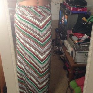 Maxi printed skirt