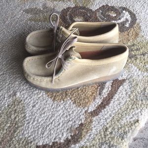 Clarks Wallabees.  Size: 5.5