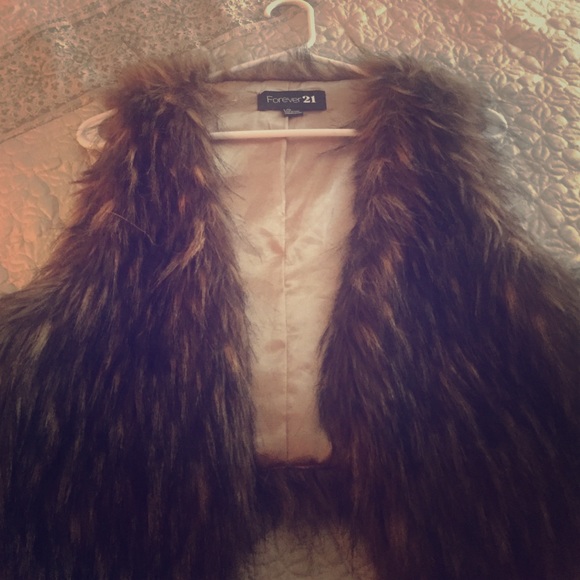 Faux fur vest