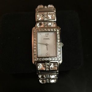 Fossil embellished watch